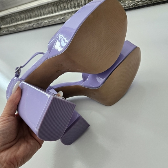 Mix No. 6 Sammir Platform Sandal. Patent Leather in Lavander. Size 7. New.Add - Picture 5 of 6